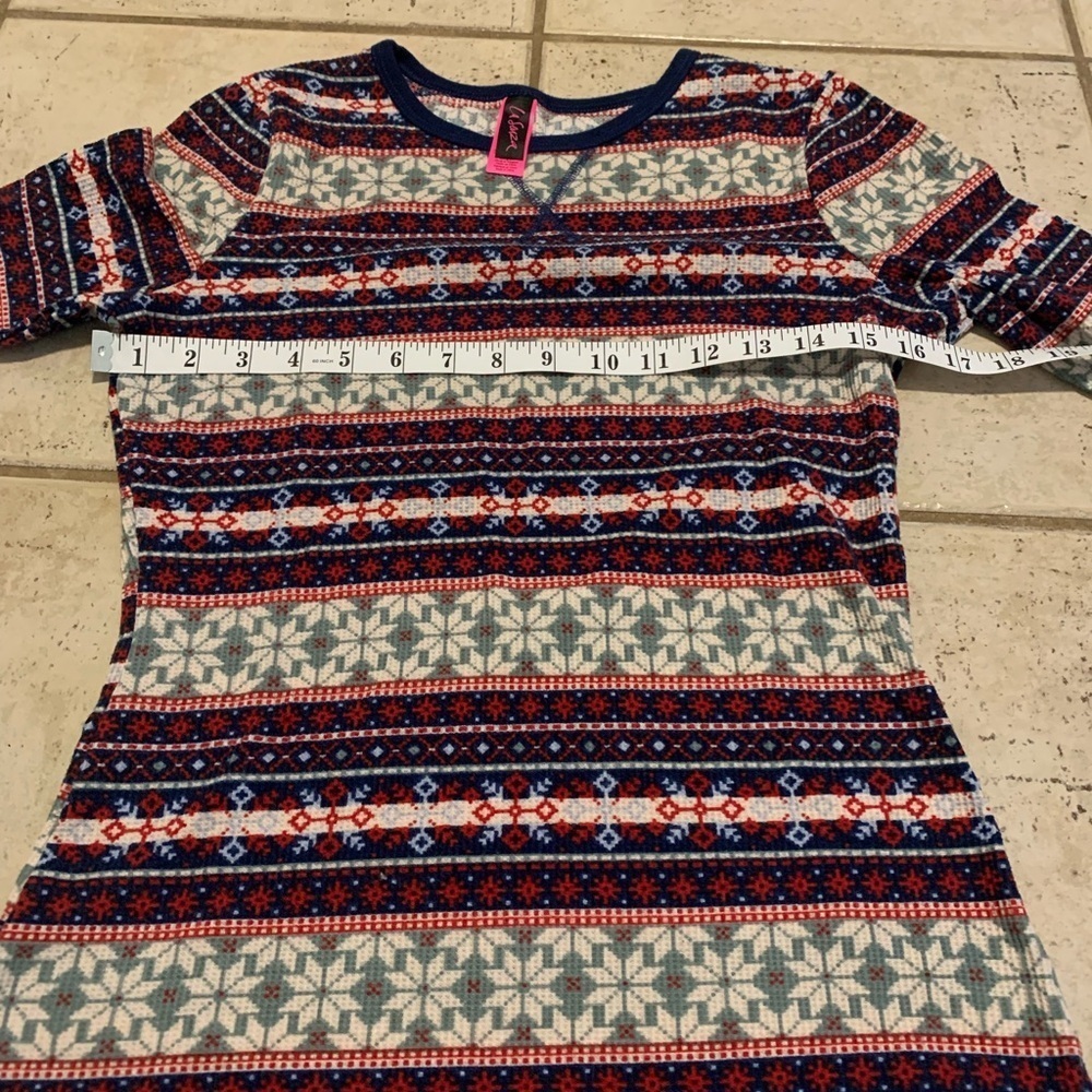 La Senza Fair Isle Thermal Pajama Set - Size M - Picture 9 of 12